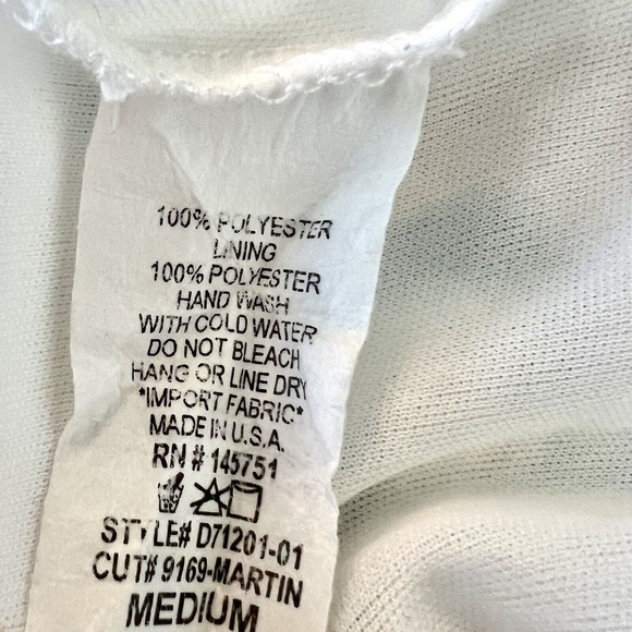 Peach Love Size Medium Pink Green Floral Ruffle Front Sun Dress Keyhole V Neck - Picture 13 of 13